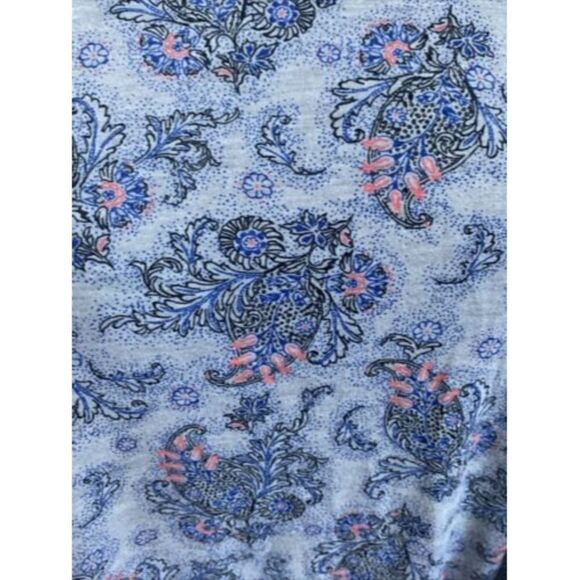 AEO American Eagle Outfitters Tank Top Grey  Size Extra Small XS Zip Paisley - Picture 3 of 7